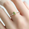 Wholesale Elegant Solid Color Copper Inlay Zircon Rings