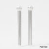 Wholesale Elegant Stainless Steel Pearl Long Tassel Earrings With Geometric Design And Electroplating For Women