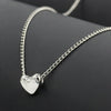 Wholesale Elegant Sweet Cute Short Golden Love Necklace For Women Alloy Heart Shaped Electroplated Clavicle Chain