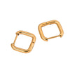 Wholesale Elegant Titanium Steel Geometric Earrings Stainless Steel Plated 18K Gold Electroplated For Unisex