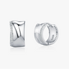 Wholesale Elegant Ushaped Silver Earrings Set With Diamonds For Women
