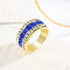 Wholesale Engagement Ring Zinc Alloy Inlaid Zircon Geometric Simple Style For Women