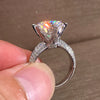 Wholesale Engagement Wedding Ring Copper Geometric Zircon Set For Women