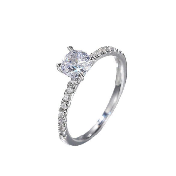 Wholesale Engagement Wedding Ring Stainless Steel Geometric Copper Platinum Plated