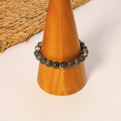 Wholesale Ethnic Style Bohemian Tassel Natural Stone Beaded Wristband