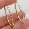 Wholesale Exaggerated Big Circle Copper Earrings With Geometric Style And Electroplating Treatment