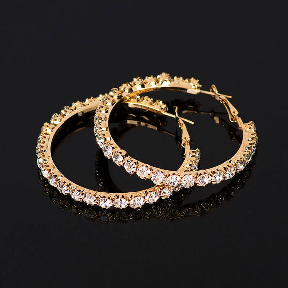 Wholesale Exaggerated Big Geometric Alloy Earrings