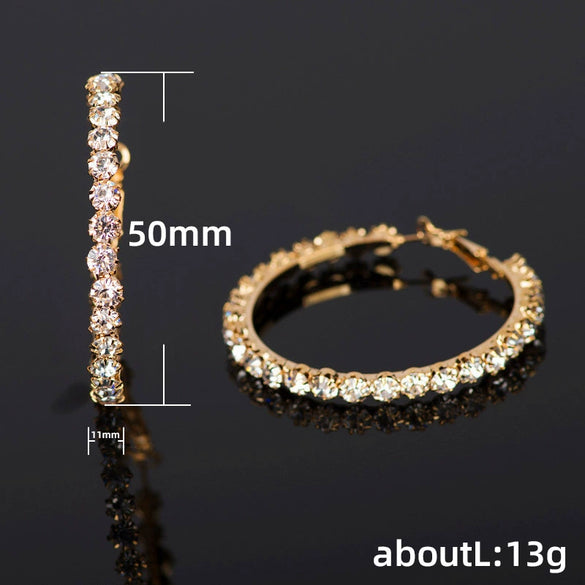 Wholesale Exaggerated Big Geometric Alloy Earrings