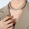 Wholesale Exaggerated Design Personality Fashion Jewelry Set For Women Titanium Steel Gold Plated With Snake Bone Chain