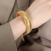 Wholesale Exaggerated Design Personality Fashion Jewelry Set For Women Titanium Steel Gold Plated With Snake Bone Chain