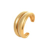 Wholesale Exaggerated Design Stainless Steel Geometric Pattern Electroplated Bracelet For Women