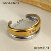 Wholesale Exaggerated Design Stainless Steel Geometric Pattern Electroplated Bracelet For Women