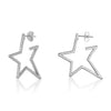 Wholesale Exaggerated Fivepointed Star Earrings For Women S925 Sterling Silver Light Luxury Style Electroplated