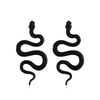 Wholesale Exaggerated Geometric Alloy Carved Snake Earrings For Women With Electroplating Treatment