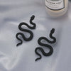 Wholesale Exaggerated Geometric Alloy Carved Snake Earrings For Women With Electroplating Treatment