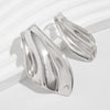 Wholesale Exaggerated Geometric Alloy Earrings With Electroplating For Women