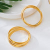 Wholesale Exaggerated Geometric Alloy Electroplated Open Bracelet For Women