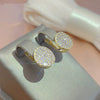 Wholesale Exaggerated Geometric Copper Inlaid Zircon Earrings For Women And Men