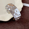 Wholesale Exaggerated Geometric Handmade Acrylic Opening Bracelet