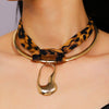 Wholesale Exaggerated Geometric Iron Electroplated Earrings And Necklaces For Women