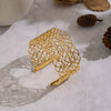 Wholesale Exaggerated Geometric Line Braided Electroplated Stainless Steel Waterproof Jewelry Bracelets Accessories