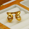 Wholesale Exaggerated Geometric Stainless Steel Electroplated Women's Ring