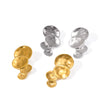 Wholesale Exaggerated Geometric Stainless Steel Vacuum Electroplated Earrings For Women