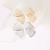 Wholesale Exaggerated Hollow Butterfly Wings Alloy Earrings Electroplated Women's Trendy Fan Creative