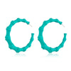 Wholesale Exaggerated Metal Drop Shaped Hollow Earrings With Paint And Geometric Design Electroplated For Women