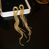 Wholesale Exaggerated Metal Earrings With Flower Pattern Retro Personality Electroplated