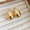 Wholesale Exaggerated Metal Earrings With Flower Pattern Retro Personality Electroplated
