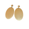 Wholesale Exaggerated Metal Earrings With Flower Pattern Retro Personality Electroplated