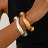 Wholesale Exaggerated Metal Electroplated Women's Irregular Water Drop Bracelet