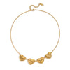 Wholesale Exaggerated Personality Old Money Style 18K Real Gold Plated Stainless Steel Heart Pendant Necklace With O Word Chain For Women
