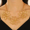 Wholesale Exaggerated Retro Long Alloy Leaf Flower Earrings For Women With Electroplating Treatment