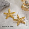 Wholesale Exaggerated Retro Zinc Alloy Earrings With Flower Love Starfish Bow Design 18K Gold Plated