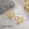 Wholesale Exaggerated Retro Zinc Alloy Earrings With Flower Love Starfish Bow Design 18K Gold Plated