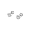 Wholesale Exaggerated Stacked Earrings Copper Plated With Real Gold Geometric Electroplated For Women