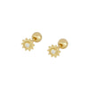 Wholesale Exaggerated Stacked Earrings Copper Plated With Real Gold Geometric Electroplated For Women