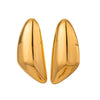 Wholesale Exaggerated Stainless Steel Women's Earrings With Geometric Style And Electroplating Design