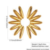 Wholesale Exaggerated Stylish Cut Out Geometric Hollow Fanshaped Stainless Steel Water Plated Earrings For Women