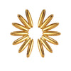 Wholesale Exaggerated Stylish Cut Out Geometric Hollow Fanshaped Stainless Steel Water Plated Earrings For Women