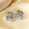 Wholesale Exaggerated Stylish Electroplated Geometric Titanium Steel Earrings For Women