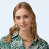 Wholesale Exaggerated Water Drop Shape Stainless Steel Electroplated Women's Earrings