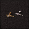 Wholesale Exotic Metal Ear Jewelry With Flower Design Inlaid Zircon For Women