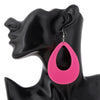 Wholesale Explosion Color Hollow Drop Acrylic Earrings In Geometric Joker Long Design With Fashionable And Personalized Temperament