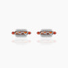 Wholesale Exquisite Earrings Fruit Burger Series Brass Inlaid Zircon Real Gold Plated Geometric Style For Women