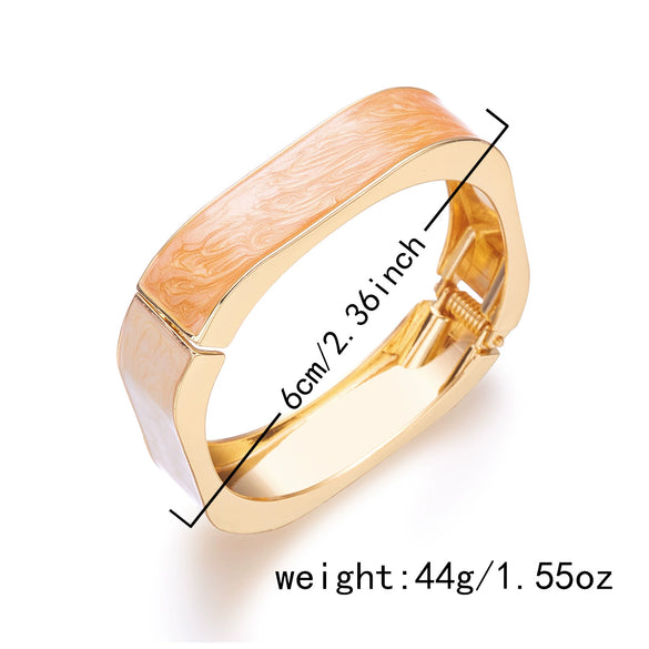 Wholesale Exquisite Fashionable Spliced Enamel Alloy Drip Oil Bracelet Creative Retro Irregular Mixandmatch Jewelry Accessories