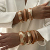 Wholesale Exquisite Fashionable Spliced Enamel Alloy Drip Oil Bracelet Creative Retro Irregular Mixandmatch Jewelry Accessories