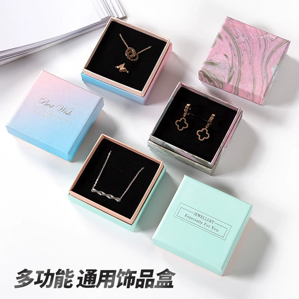 Wholesale Exquisite Multi Use Jewelry Box Made Of Paper And Cardboard For Ring Earrings Bracelet Pendant Necklace Packaging